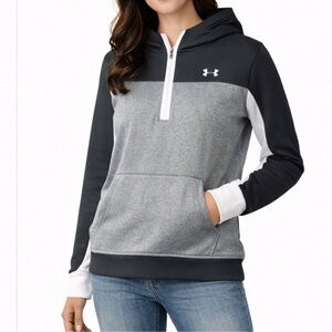 Under Armour Black Loose-Fit Pullover Hoodie